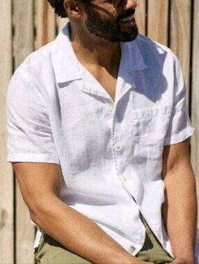 Outerknown 100% Linen Baird McNutt Shirt White S